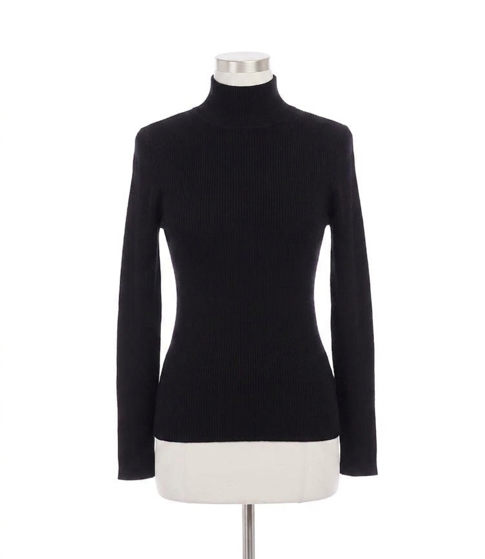 NEW KAREN KANE rumer ribbed turtleneck sweater in black